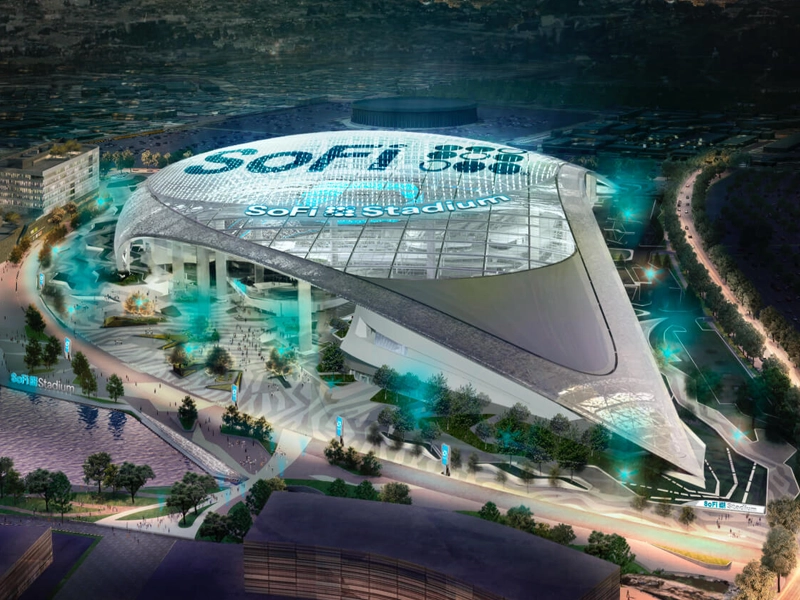 Easy access routes to stadiums and arenas